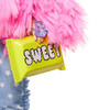 Barbie doll's accessories -- a candy bar clutch, gummy bear ring, lots of silver jewellery, pearl-accented sunglasses and winged boots -- add personal expression and unexpected moments of storytelling fun.
