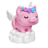 The pet pig figure is oh-so-EXTRA, too, with a removable unicorn horn and wings, cloud bed and playful expression.
