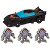 Four characters from the Cyberverse cartoon are featured in the Sharkticons Attack Environment Pack, including 1-Step Stealth Force Hot Rod and three Tiny Turbo Changer Sharkticon figures.