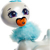 Poise swan is so charming with her adorable expression and beautiful blue feathers!