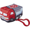 Transformers Clip Bots Optimus Prime plush converts from robot to truck mode by turning it inside-out!