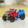 As a mighty all-terrain vehicle, Optimus Prime is ready to take to the streets and charge to the rescue!