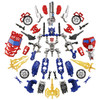 Optimus Prime Construct-Bots buildable action figure is constructed of 67 pieces.