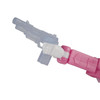 Transformers Generations War for Cybertron: Kingdom Deluxe Class ARCEE Action Figure comes with blaster accessory.