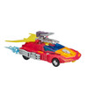 Hot Rod figure also includes 2 movie-inspired blasters and 2 blast effects, and features buzz saw and spark welder hand attachments inspired by the scene where Hot Rod slices through robot kelp and giant squid tentacles, then repairs Kup.