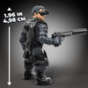 Mega Construx Sam Fisher figure stands around 2 inches (5 cm) tall.