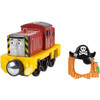 Thomas & Friends Take-n-Play PIRATE SALTY Die-cast Metal Engine features a removable "pirate mask".