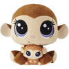 Mona Junglevine is an adorable plush pet monkey who comes with her baby, Merry Junglevine, nestled between her cute, furry arms. 