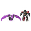 EXCITING 2-PACK - Includes Decepticon Rumble and Ratbat toys that convert into armor.