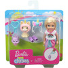 Barbie Club Chelsea Dress-Up Doll in Unicorn Costume in packaging.