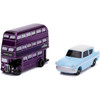 This 2-pack includes 1959 Ford Anglia and The Knight Bus.