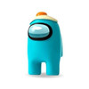 Among Us 4cm Light Blue Crewmate figure.