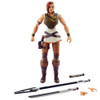 Masters of the Universe Masterverse Teela comes with staff and sword accessories, plus a pair of alternate hands.