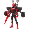 Morph into action: The Morphin Cruise Beast Bot figure changes from a bot to armour for the Red Ranger figure!