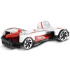 At approximately 1:64 scale, the Roborace Robocar measures around 7 cm (2.75 inches) long.