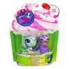 Littlest Pet Shop Sweetest #3035 Canary and #3036 Bear in packaging.