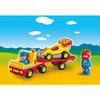 Playmobil 1.2.3 6761 Racing Car with Transporter Truck