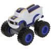 Darington vehicle features metal axles and thick tyres for rolling speed.