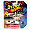 Team Hot Wheels CUSTOM '12 FORD MUSTANG 1:64 Scale Die-cast Vehicle with High-Speed Wheels in packaging.