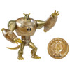 This Limited Edition Armodrillo action figure is a pearlescent gold in colour, and measures around 10 cm (4 inches) tall. The poseable figure comes with Disc Alien accessory to use with the Disc Alien Ultimatrix (sold separately).