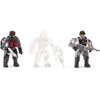 Includes three highly detailed, super-poseable soldier micro action figures, including one clear resin active camo micro action figure