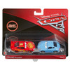 Disney Pixar Cars 3: LIGHTNING McQUEEN & SALLY 1:55 Scale Die-Cast Vehicle 2-Pack in packaging.