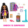 Unbox 15 Surprises: LOL Surprise OMG World Travel fashion doll Sunset includes fashions and travel themed accessories like luggage that really opens, a neck pillow, sunglasses, and a travel passport!