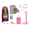 Unbox 15 Surprises: LOL Surprise OMG World Travel fashion doll City Babe includes fashions and travel themed accessories like luggage that really opens, a neck pillow, headphones, and a travel passport!
