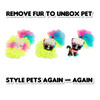Real Style-able Fur: L.O.L. Surprise Lights Pets are covered in extra-long fur. Peel off the fur to reveal which pet you got. Re-apply the fur pieces to create different styles. You can also reapply the extra-long fur pieces to your pet to create your own styles.