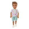 Barbie Chelsea Doll, Small Boy Doll with Brunette Hair & Green Eyes wearing Gummy Bear T-Shirt