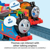 When Thomas meets any of the other talking engines, the engines will recognize and talk to each other! (Each sold separately and subject to availability.)