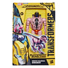 This figure features collectible special packaging themed to fit the Buzzworthy Bumblebee line.