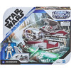 Star Wars Mission Fleet Obi-Wan Kenobi JEDI STARFIGHTER 2.5-Inch-Scale Action Figure and Vehicle Set in packaging.