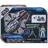 Star Wars Mission Fleet Obi-Wan Kenobi JEDI STARFIGHTER 2.5-Inch-Scale Action Figure and Vehicle Set in packaging - Back of box.