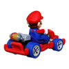 Iconic Mario Kart character Mario is molded into his Pipe Frame Kart.