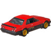 The Nissan Skyline is approximately 1:64 scale with die-cast body and chassis.