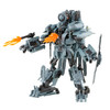 Detailed Features and Accessories: Decepticon Blackout figure features articulated arms, legs, waist, head, and chest cannon. Includes 2 gatling blaster accessories and 2 blast effects.