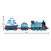 Gordon Sets Sail train measures around 22.5 cm (8.8 inches) long.