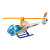 The Matchbox Airbus Helicopters H130 features an orange, white, and blue 'Childrens Hospital' deco.