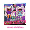 UNBOX 25 SURPRISES. LOL Surprise Movie Magic OMG fashion doll Gamma Babe and 3D glasses to reveal additional surprises.