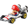 Adorable Mario Kart™ character Baby Mario is molded into his white B-Dasher Kart​. Vehicle measures around 6 cm (2.25-inch) long.