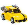 Transformers action figure converts from robot toy to mini car toy in 22 steps.