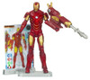 4-inch (10 cm) scale Iron Man action figure with multiple points of articulation and launching missile accessory. Display stand and 3 Armor Cards included.