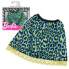 Barbie Fashions - Blue & Lime Leopard Print Skirt