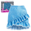 Barbie Fashions - Denim Ruffle Skirt