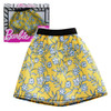 Barbie Fashions - Yellow Skater Skirt with Floral Print