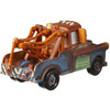 Approximately 1:55 scale, with die-cast metal and plastic parts. Road Trip Mater measures around 8.5 cm (3.5 inches) long.