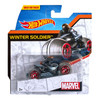 Hot Wheels Marvel Moto with Rider: WINTER SOLDIER Motorcycle in packaging.