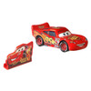 Approximately 1:55 scale, with die-cast metal and plastic parts, Lightning McQueen measures around 7.5 cm (3 inch) long.