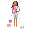 Ready to walk out of the box and into playtime, this Skipper dog walker doll and accessories set makes a great gift for kids 3 years and older, especially animal lovers!